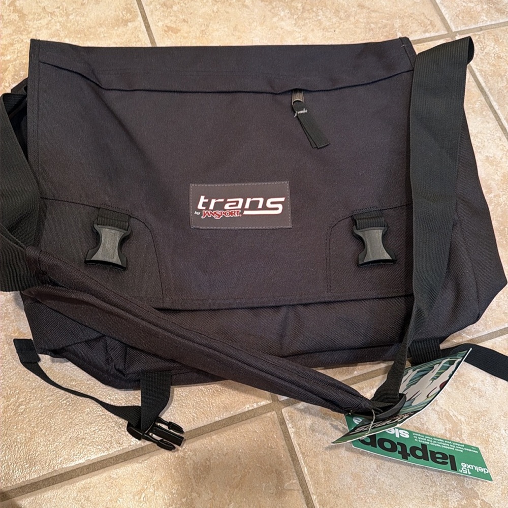 Black Messenger Bag by Jansport